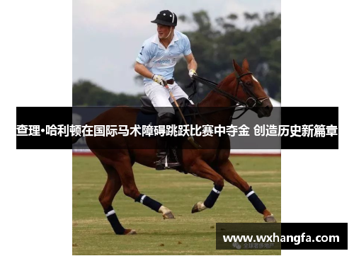 查理·哈利顿在国际马术障碍跳跃比赛中夺金 创造历史新篇章