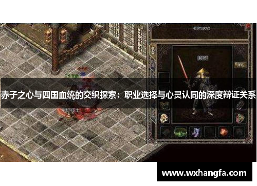 赤子之心与四国血统的交织探索：职业选择与心灵认同的深度辩证关系